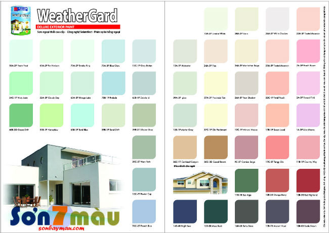 Bảng màu sơn nippon ngoài trời với chất lượng cao, màu sắc đa dạng và dễ dàng sử dụng, sẽ giúp cho ngôi nhà của bạn trở nên hoàn toàn mới. Hãy cùng khám phá bảng màu sơn nippon ngoài trời để tạo nên không gian sống đầy năng lượng.